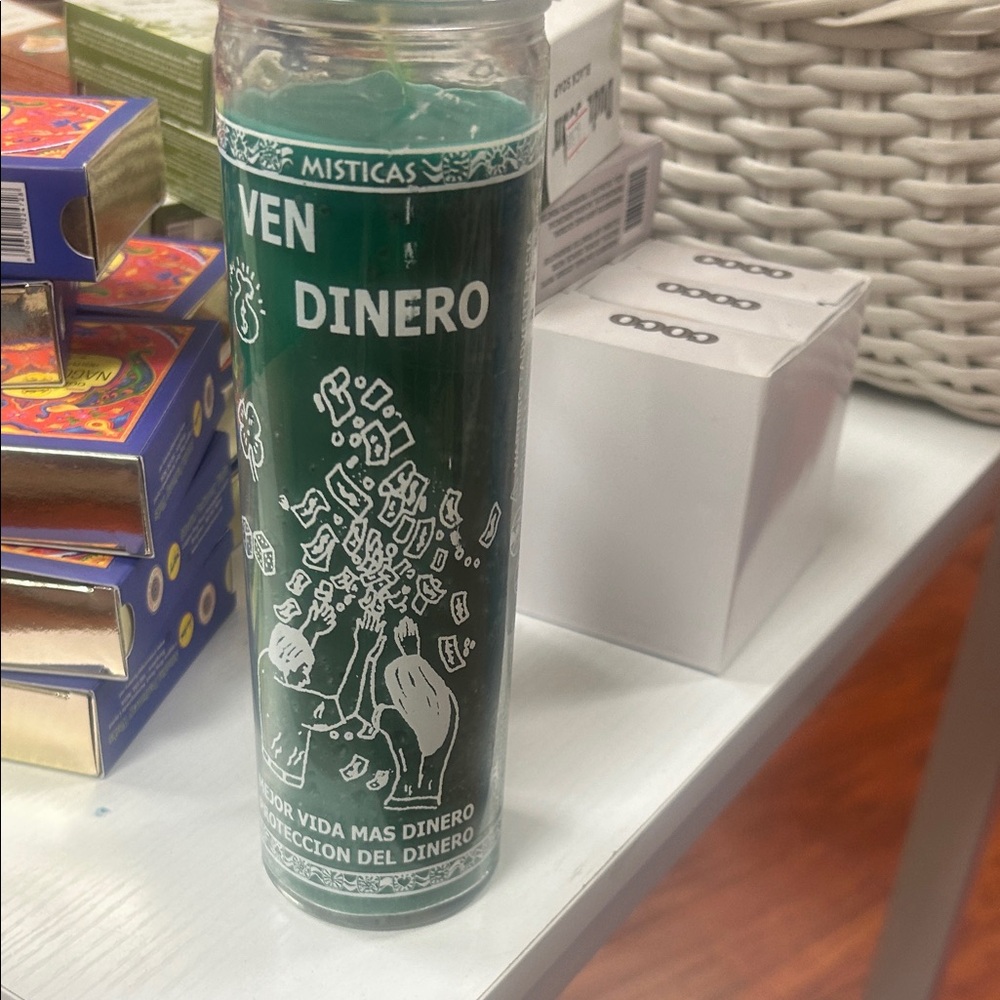 Mystic Green Prosperity Candle Ven Dinero